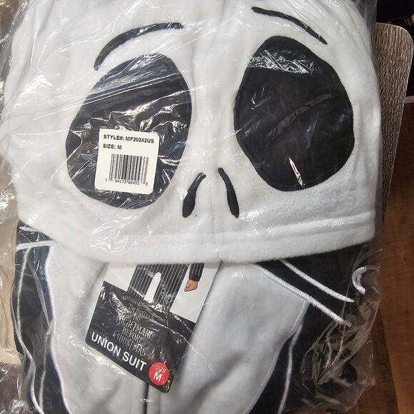 Adult Jack Skellington Union Suit Medium NWT - Picture 3 of 3